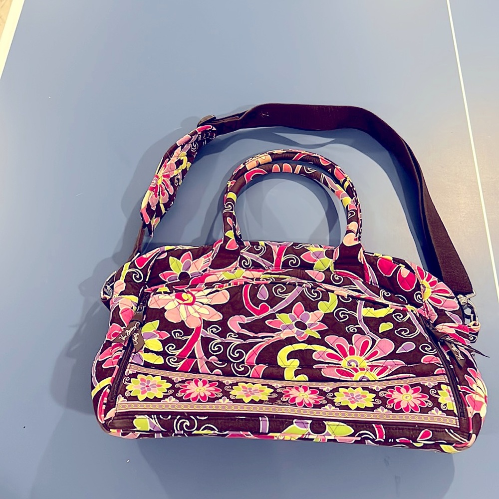 Vera Bradley computer shoulder bag